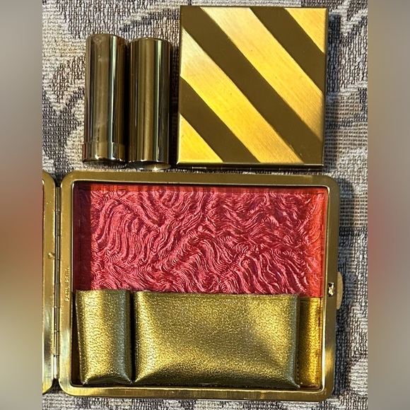 Vintage Zell 5th Avenue Carryall Clutch Powder Compact Lipstick Comb Minaudiere - Picture 4 of 16